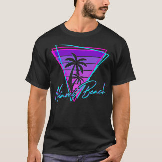 Retro Miami Beach Vintage 80er Strandparadies am b T-Shirt