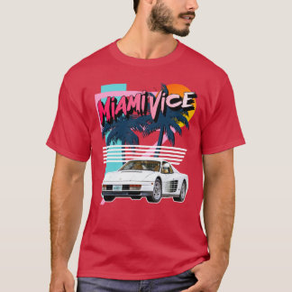 Retro Miami Vice 80er Tribut T-Shirt