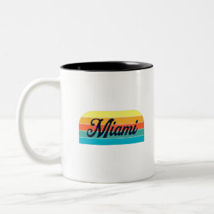 Retro Miami Zweifarbige Tasse