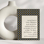 Retro Mid Century Bold Black Gold Floral Wedding Einladung<br><div class="desc">Retro Mitte des Jahrhunderts kühne schwarze Gold Floral Hochzeit Einladung</div>