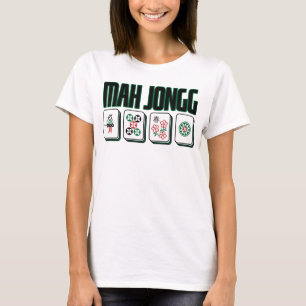 Retro-Mid-Century-Mah-Jongg-Grafik T-Shirt