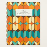 Retro Mid Century Mod Orange Personnalisé 2025