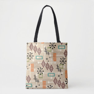 Retro-Mid-Century-Modern-Atomare Abstraktion Tasche