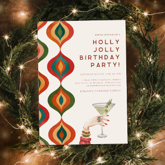 Retro Mid-Century Modern | Christmas Birthday Einladung