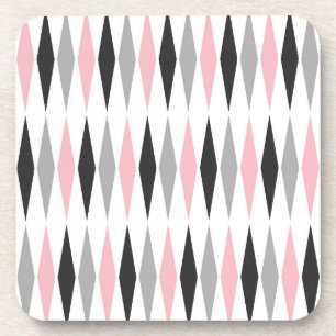 Retro-Mid-Century-Modern-Diamantmuster Getränkeuntersetzer