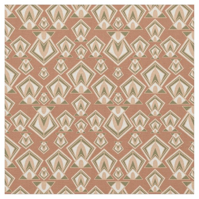 Retro Mid Century Modern Diamond Stoff (Nahaufnahme)