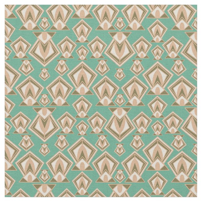 Retro Mid Century Modern Diamond Stoff (Nahaufnahme)