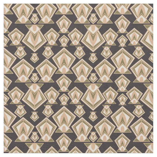 Retro Mid Century Modern Diamond Stoff (Nahaufnahme)