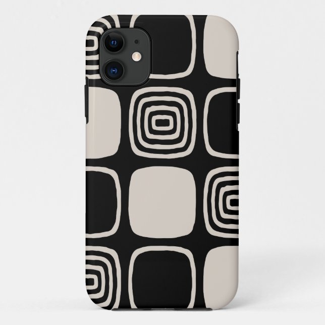 Retro Mid Century Modern Geometric Abstrakt Case-Mate iPhone Hülle (Rückseite)