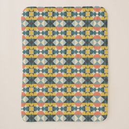 Retro-Mid-Century-Modern Geometrisches Muster Sherpadecke