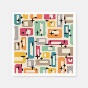 Retro Mid Century Modern Serviette