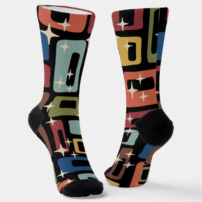 Retro Mid Century Modern Socken (Gewinkelt)