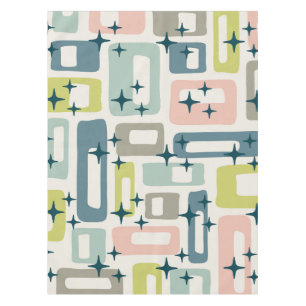 Retro Mid Century Modern Tischdecke