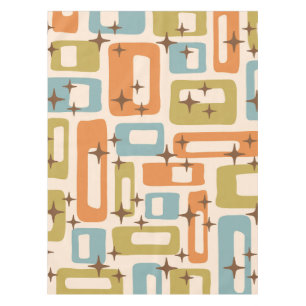 Retro Mid Century Modern Tischdecke