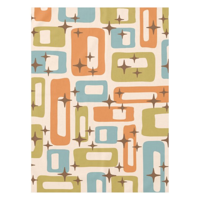 Retro Mid Century Modern Tischdecke (Vorderseite)