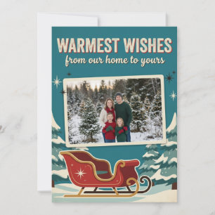 Retro-Mid-Century-Modern-Weihnachten Karte