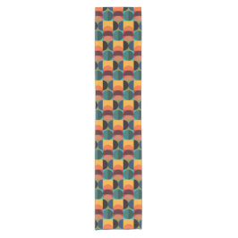 Retro Mid Century Moderne klassische Formen Kurzer Tischläufer