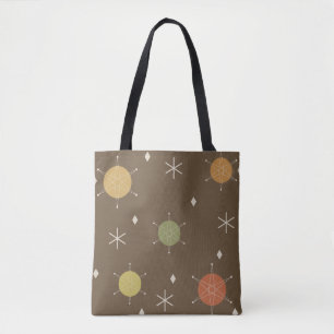 Retro Mid Mod Sternexplosion Sky mehrfarbig Tasche