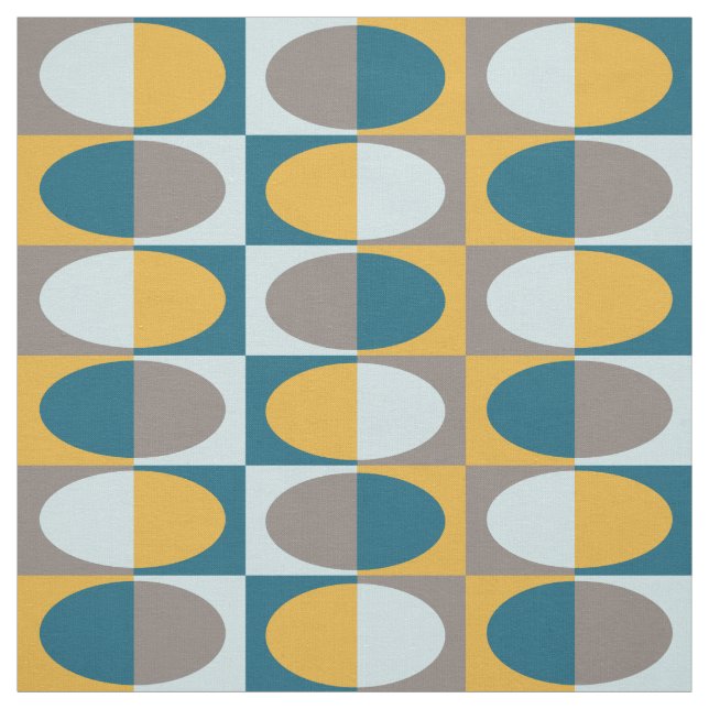Retro MidCentury Oval Muster 2 Stoff (Muster)