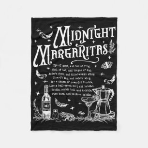 Retro Midnight Margaritas Funny Halloween Magisch Fleecedecke