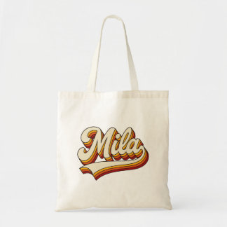 Retro Mila Name 70er Jahre Vintage-Design Tragetasche