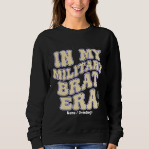 Retro-Militär-Gompertepoche Groovy Löwenzahn Lila  Sweatshirt