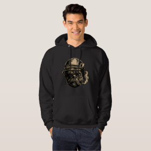 Retro-Militär-Hoodie mit lässigem Pug-Soldaten Hoodie