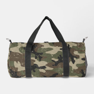 Retro-Militär-Tarnmuster Duffle Bag