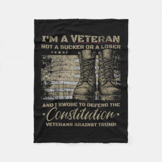 Retro-Militärveteranen gegen Trump-Protest Fleecedecke