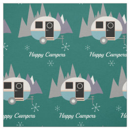Retro Mini Campingplatz Wohnwagen Custom Fabric Stoff