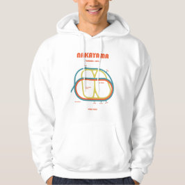 Retro Minimalist Nakayama Racecourse Line Art Prin Hoodie