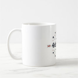 Retro Minimalistisch 4. Juli Tasse - Weiches Patri