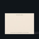 Retro Minimalistisch Cream Schreibmaschine Custom  Dankeskarte<br><div class="desc">Retro Minimalistische Schreibmaschine Schriftart Custom Wedding Custom Wedding Danke Karte in Cream und Black</div>