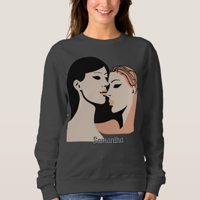 Retro-Minimalistische, unausgesprochene Anleihenfa Sweatshirt (Vorderseite)