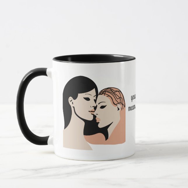 Retro-Minimalistische, unausgesprochene Anleihenfa Tasse (Links)
