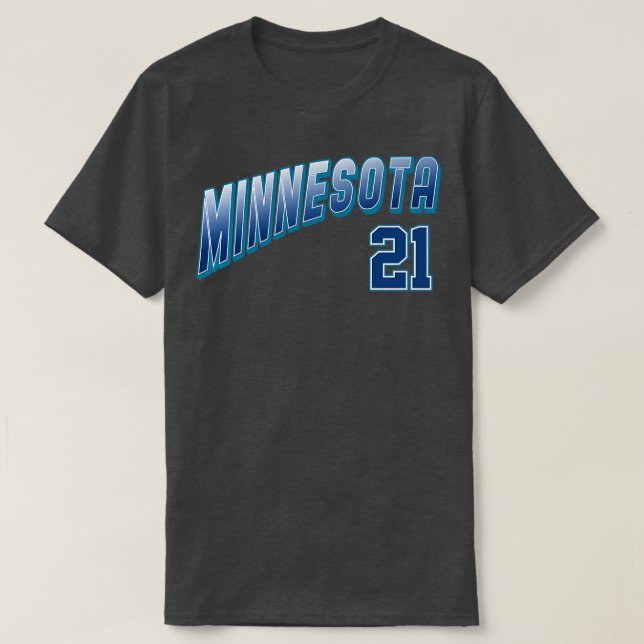 Retro Minnesota Nummer 2 T-Shirt (Design vorne)