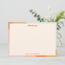 Retro Mint Orange Streifen Custom Baby Dusche Nied