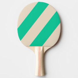 Retro Minze Drei fette Streifen Tischtennis Schläger
