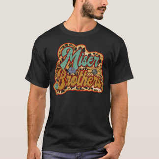 Retro Miser Geschenke Name Brüder Blume Personaliz T-Shirt