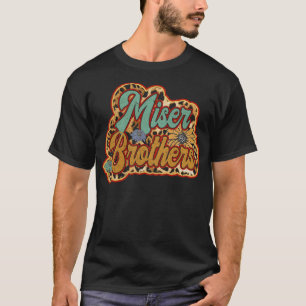 Retro Miser Geschenke Name Brüder Blumen Personali T-Shirt
