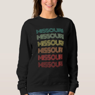 Retro Missouri Heimatstaat Wurzeln Kansas City Fam Sweatshirt