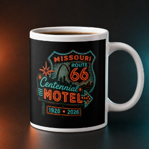 Retro Missouri Route 66 Kaffee Jumbo-Tasse