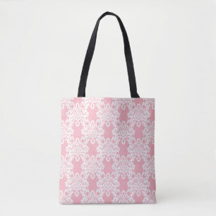 Retro mit Blumendamast Tasche