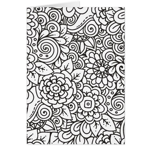 Retro mit Blumengekritzel (Vorne)