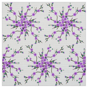 Retro mit Blumenmuster Stoff