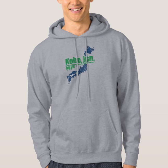 Retro mit Kapuze Sweatshirt Kobes (Vorderseite)