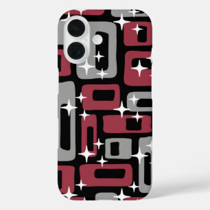 Retro-Mitte-des-Jahrhunderts-Moderne-Abstrakt iPhone 16 Hülle