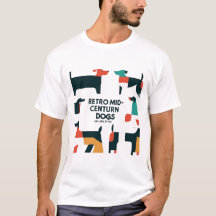 Retro-Mitte-des-Jahrhunderts Moderne Hunde 50er 60