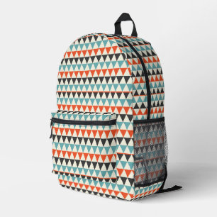 Retro Mitte des Jahrhunderts Modernes Dreieck Must Bedruckter Rucksack