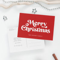 Retro-Mitte-des-Jahrhunderts-Rot-Frohe-Weihnachten